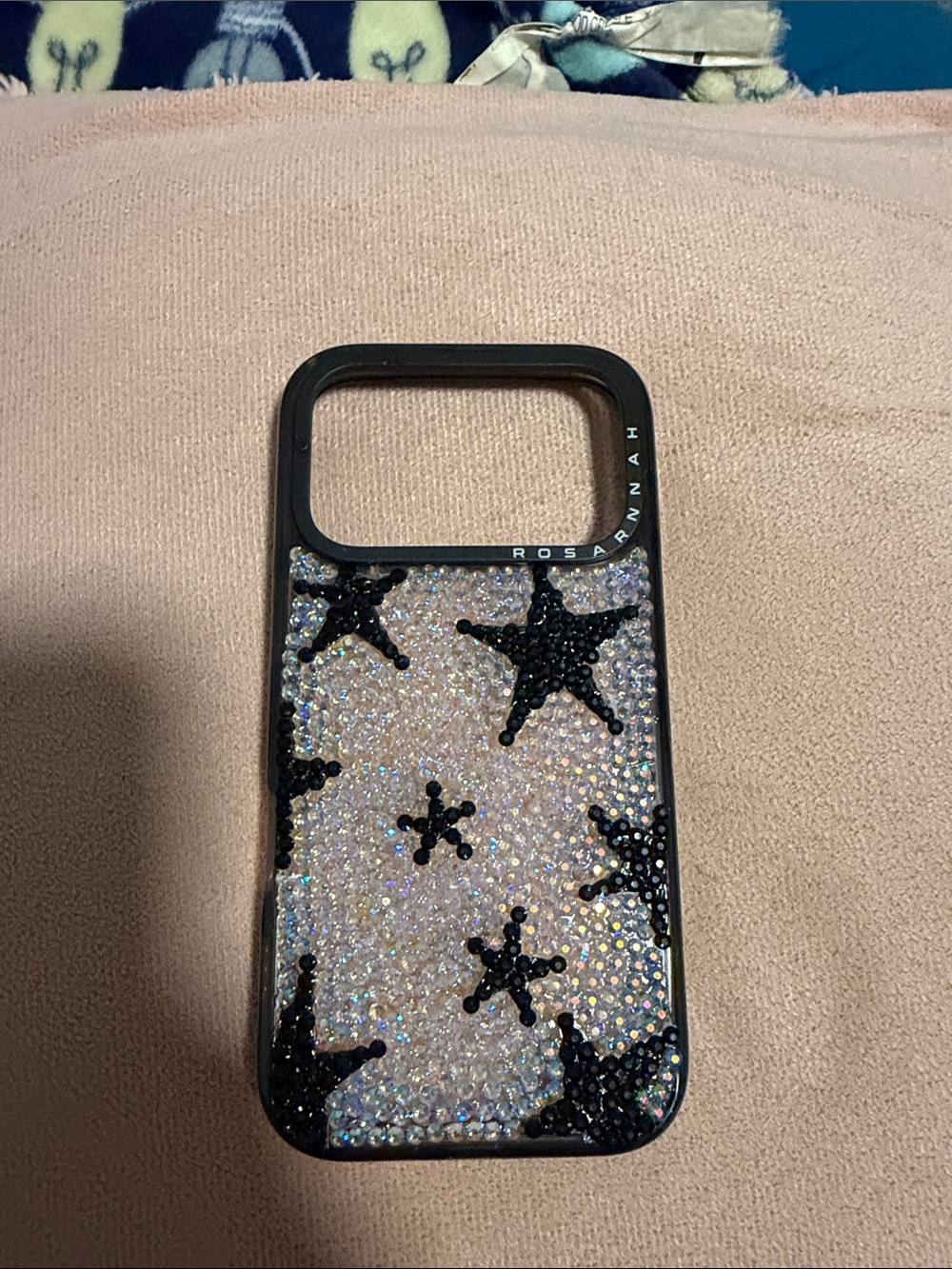 Sparkle Black Star Phone Case